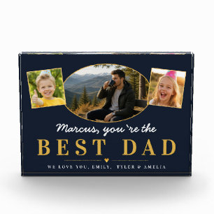 Best Dad Father’s Day Gift from Kids Photo Block