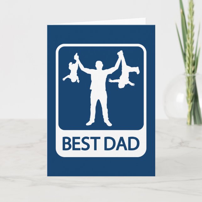Best Dad - Father's Day / Birthday Card (Front)