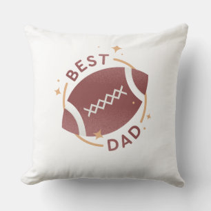Best Dad Football Cushion