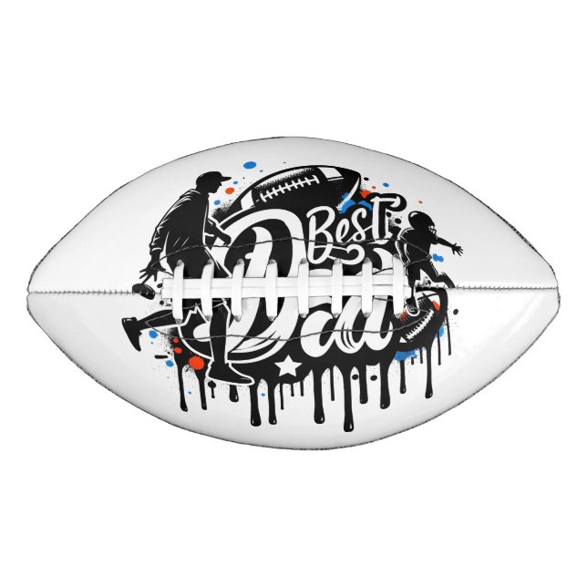 Best Dad Football father and son Football  (Front)