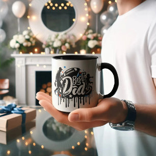 Best Dad Football father and son, graffiti Mug