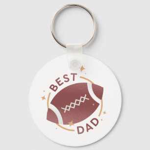 Best Dad Football Key Ring