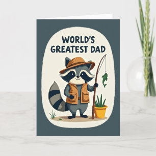 Best Dad Forest Friend Image Card
