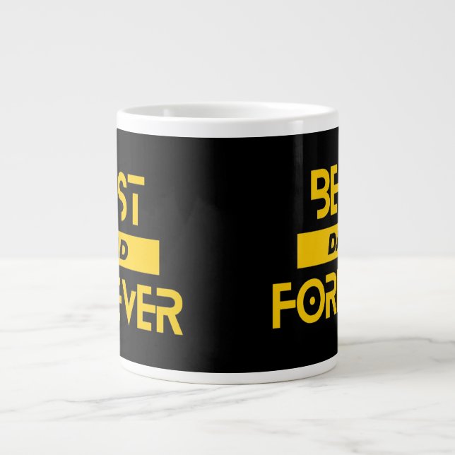 Best Dad Forever Large Coffee Mug (Front)