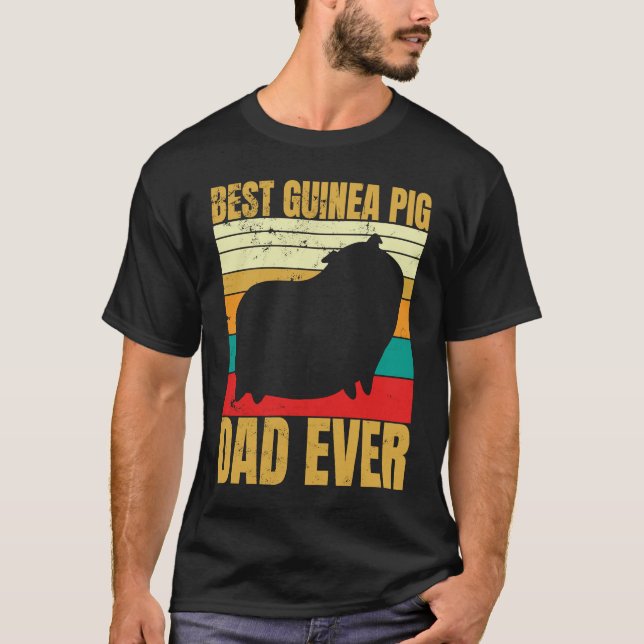 Best Dad Furry Potato  guinea pig T-Shirt (Front)