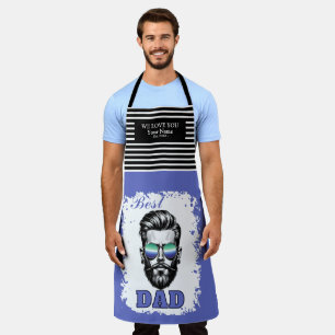 Best Dad Gay Flag Colors Father's Day Gift Apron