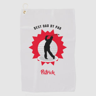 Best Dad Golfer Pun Personalised Golf Towel