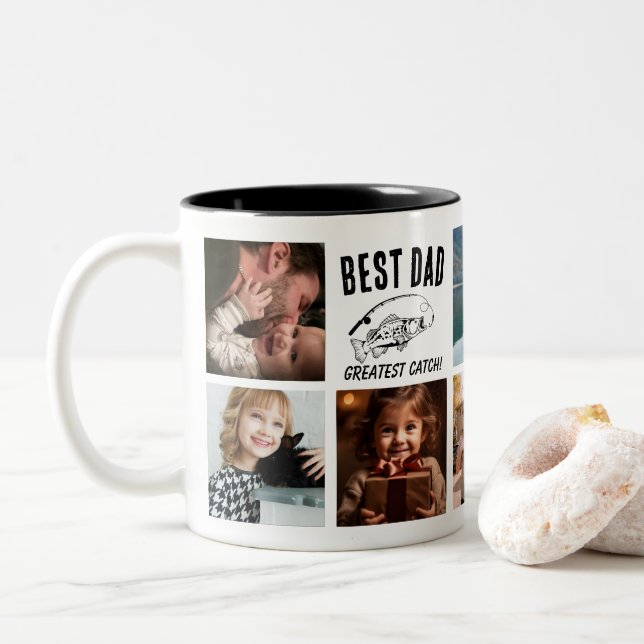 Best Dad - Greatest Catch! Fishing Custom Mug (With Donut)