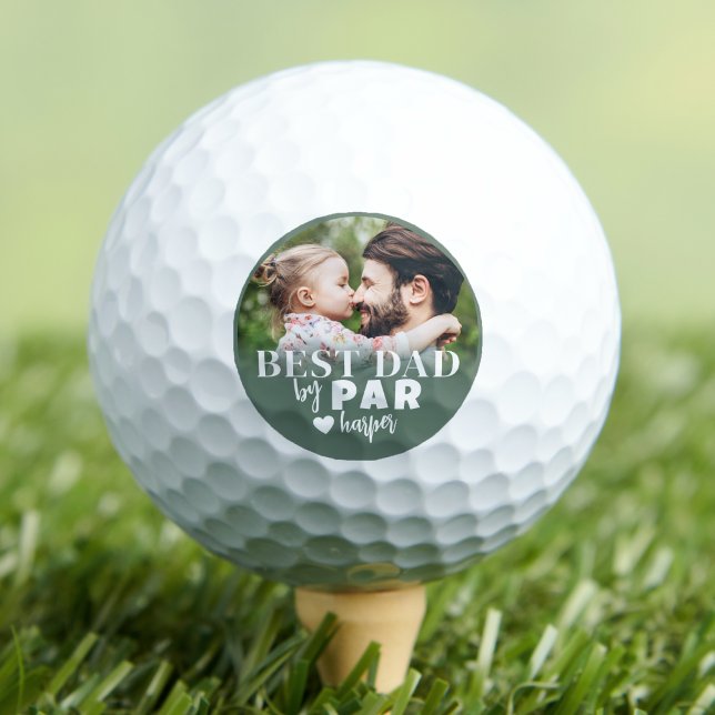 Best Dad Green Photo Golf Balls (Best Dad Green Photo Golf Balls )