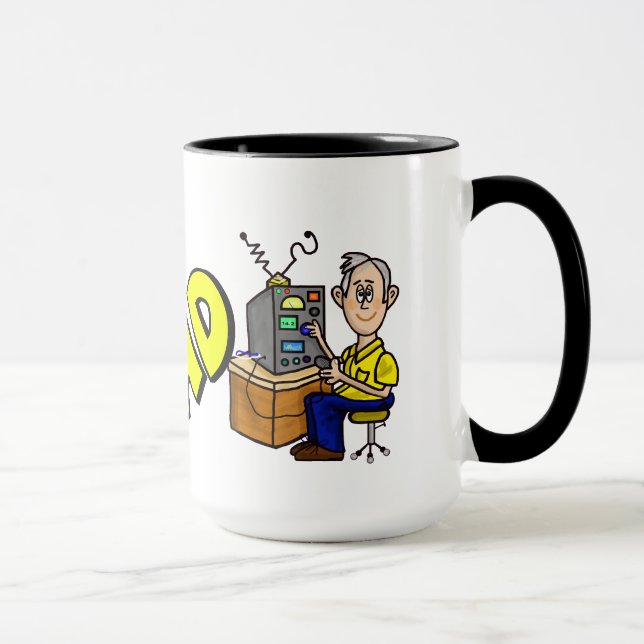 Best Dad Ham Radio Operator Mug  Customise It! (Right)