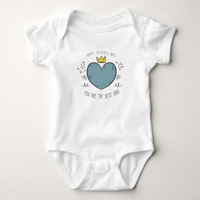 Best Dad Happy Father's Day | Bodysuit (Front)