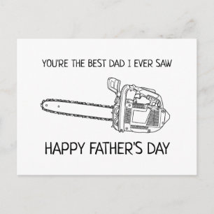 Best Dad Happy Father's Day Funny Postcard
