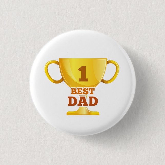 Best Dad Happy Father's Day | Pin Button (Front)