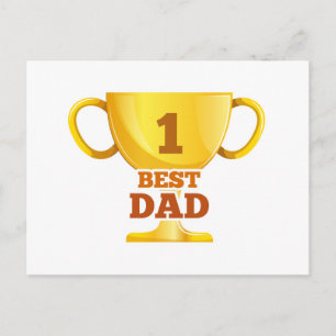 Best Dad Happy Father's Day   Postcard