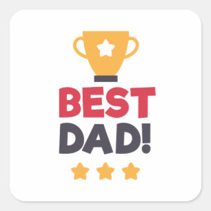 Best Dad Happy Father's Day   Sticker