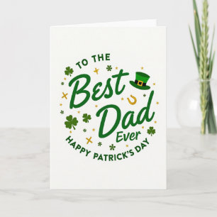 Best Dad Happy Patricks Day Card