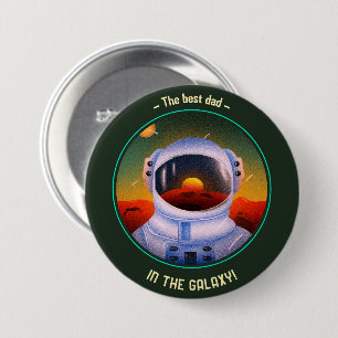 Best Dad in the Galaxy Button
