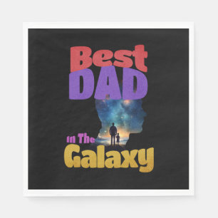 Best Dad In The Galaxy Napkin