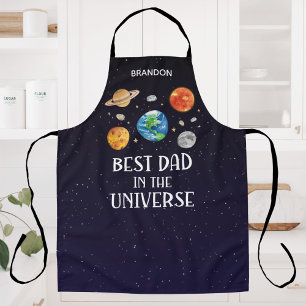 Best Dad in The Universe Quote Fathers Day Apron