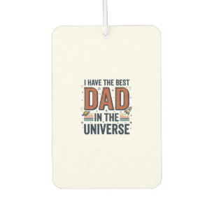 Best Dad in the Universe Space Vector Design_1 Car Air Freshener