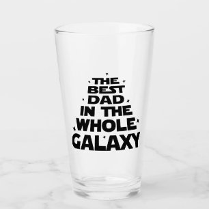 Best Dad in the Whole Galaxy - Father's Day Glass