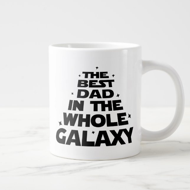 Best Dad in the Whole Galaxy - Father's Day Large Coffee Mug (Right)