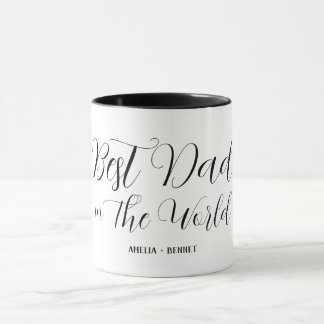 Best Dad in the World  Fathers Day Coffee Mug