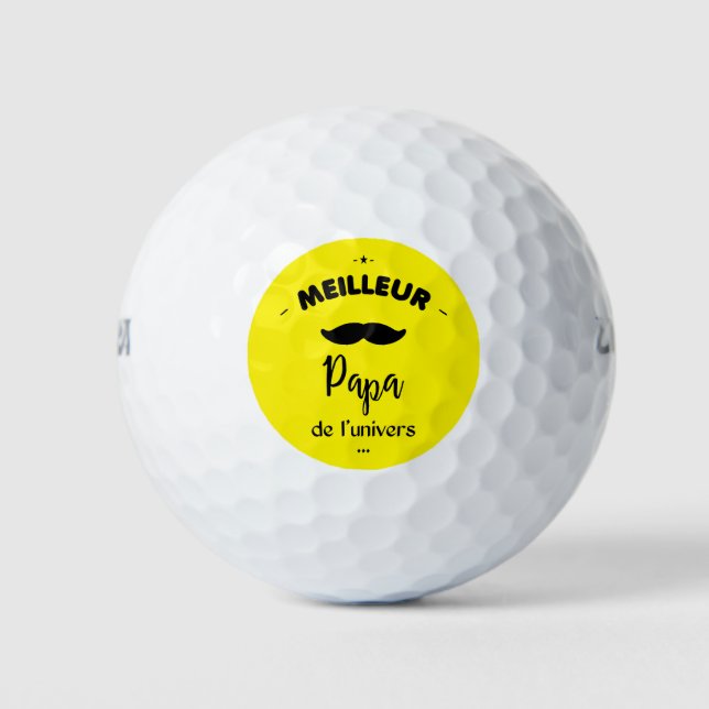 Best dad in the world golf balls (Front)