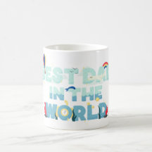 Best Dad in the World Mug – Cute Travel Theme Fath