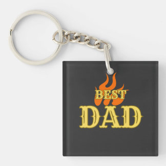 BEST DAD KEY RING