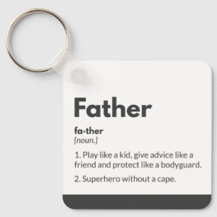 Best Dad Keychain,Typography,Definition Father Key Ring