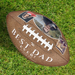 Best Dad Leather Print Father`s Day 3 Photos Football