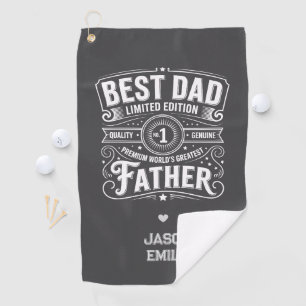 Best Dad Limited Edition Throw Pillow  Golf Towel