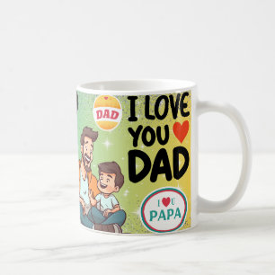 Best Dad Love Dad, Father's Day, Dad Gift Coffee Mug