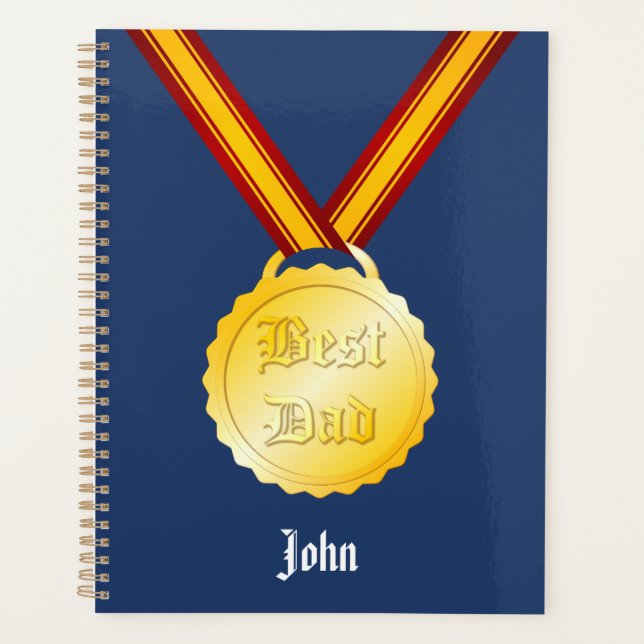 Best Dad Medal Father’s Day Planner (Front)