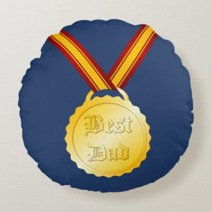 Best Dad Medal Father’s Day Round Cushion