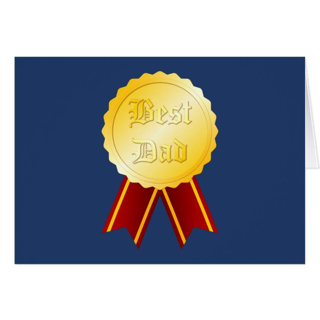 Best Dad Medal Ribbon Father’s Day (Front Horizontal)