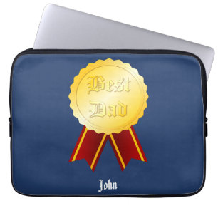 Best Dad Medal Ribbon Father’s Day Laptop Sleeve
