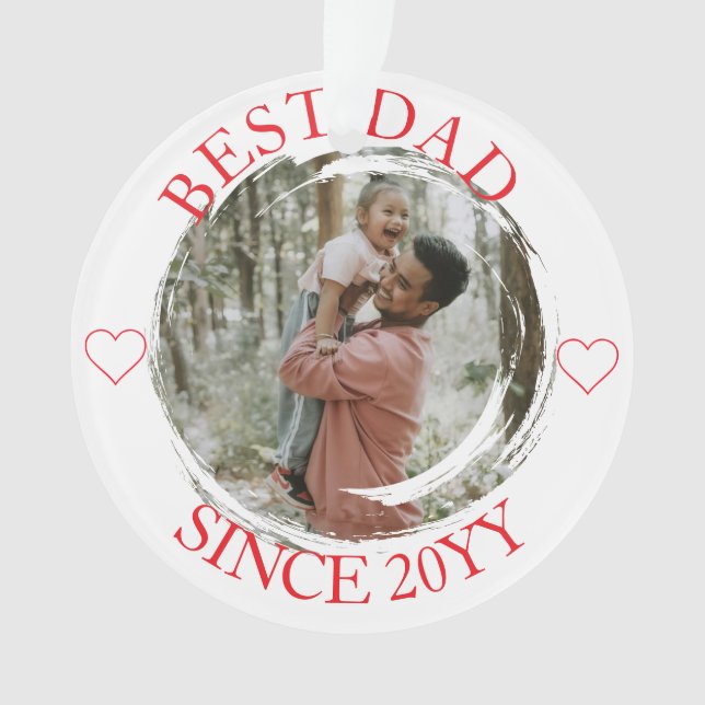 Best Dad Merry Christmas ornament (Front)
