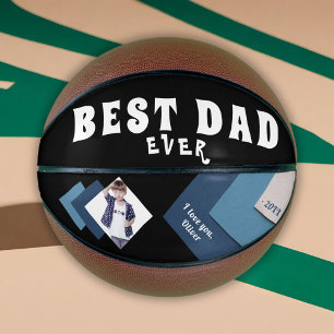 Best Dad Modern Geometrical Photo Father`s Day Ba Basketball