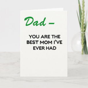 Best Dad Mum Ever Art Card