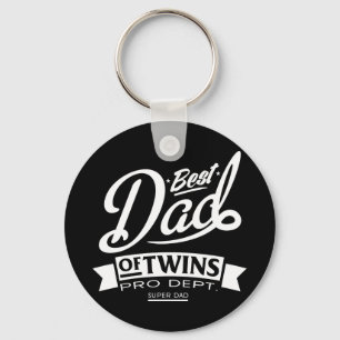 Best Dad Of Twins Pro Dept. Super Dad Key Ring
