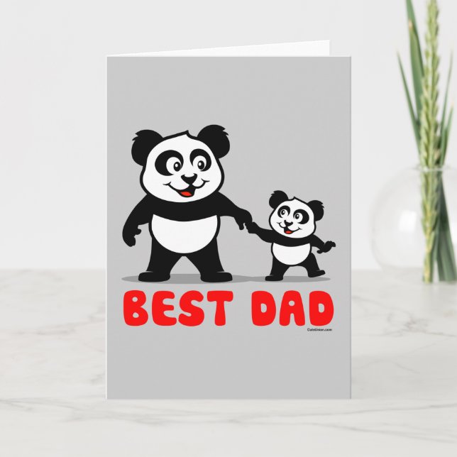 Best Dad Panda Card (Front)