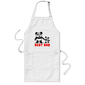 Best Dad Panda Long Apron