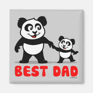 Best Dad Panda Magnet