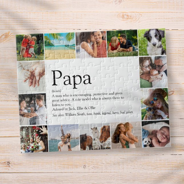 Best Dad, Papa, Father Definition 14 Photo Jigsaw Puzzle (Creator Uploaded)