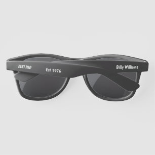 Best Dad - Personalise Black Sunglasses