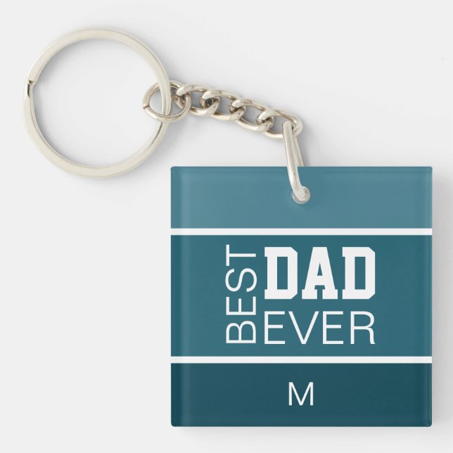 Best Dad Personalised Key Ring (Front)