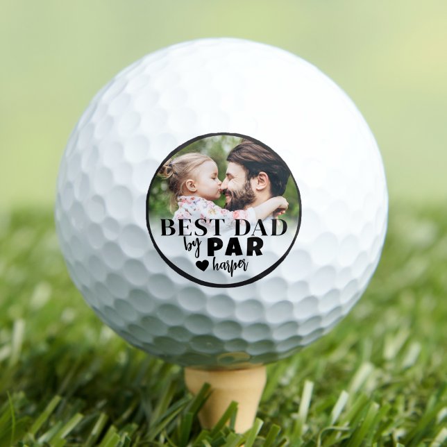 Best Dad Personalised Photo Golf Balls (Best Dad Personalized Photo Golf Balls)