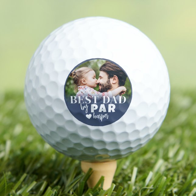 Best Dad Personalised Photo Golf Balls (Best Dad Personalized Photo Golf Balls )
